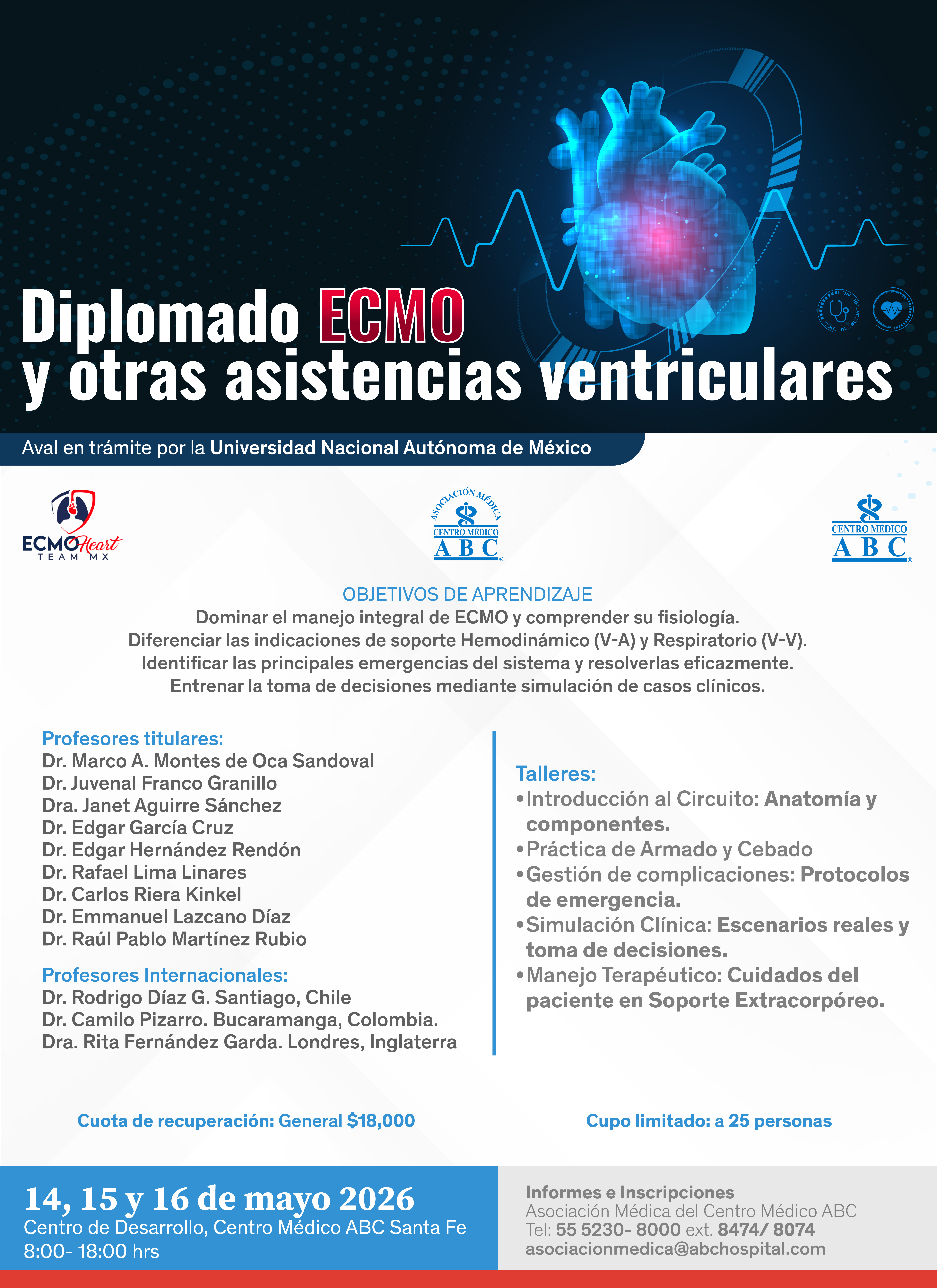 Diplomado ECMO y otras asistencias ventriculares